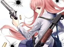 Anime Lady With Gun Puzzle