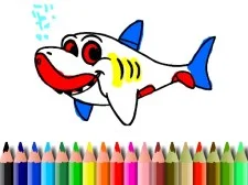 BTS Shark Coloring E book