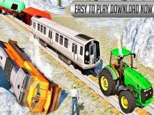 Chained Tractor Towing Practice Simulator