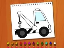 Coloring E book Excavator Vehicles