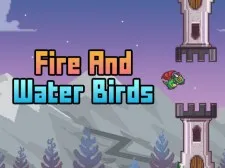 Fireplace And Water Birds