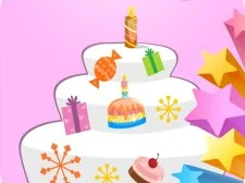 Joyful Birthday Cake Decor