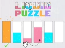 Liquid puzzle kind the colour