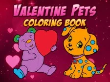 Valentine Pets Coloring E-book